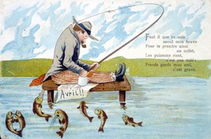 Postkarte für den 1. April