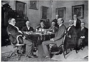 Präsident McKinley und sein Kabinett im Weißen Haus. von Unknown artist