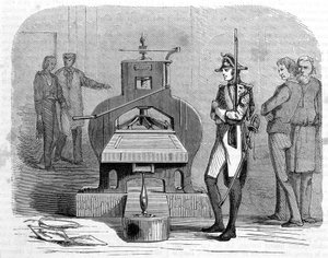 Presse-Druck im Jahr 1818. von Unknown artist