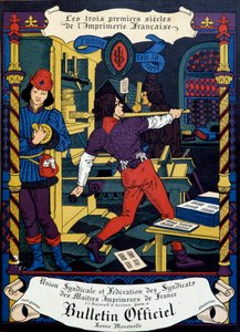 Druck: Titelseite des offiziellen Bulletins der Union syndicale des maîtres imprimeurs de France