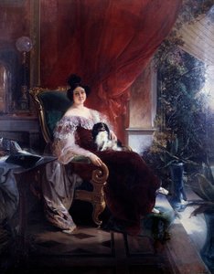 Privatsphäre, die Dame mit dem Hund
