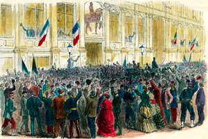 Proklamation der Dritten Republik im Pariser Rathaus am 4. September