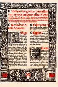 Prolog von "Blanquerna" von Ramon Llull, katalanischer Philosoph, Theologe und Dichter (1235-1315) von Unknown artist
