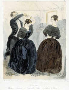 Promenade populaire de Paris: Le Prado, um 1860: „Quadrille, Polka, Apotheose von Clara“ von Unknown artist