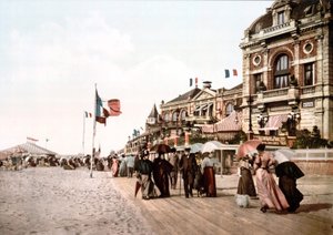 Promenade - Großer Salon - Trouville. Photochrom ca. 1890 von Unknown artist