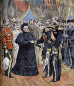 Die Ankunft von Königin Victoria in Cherbourg im Jahr 1897 von Unknown artist
