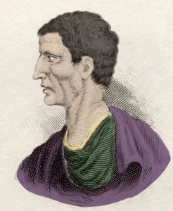 Darstellung des römischen Politikers Lucius Cornelius Sulla (138-68 v. Chr.). Gravur des 19. Jahrhunderts