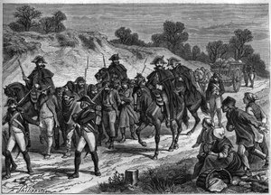 Unterdrückung des Banditentums in Frankreich im Jahr 1801.