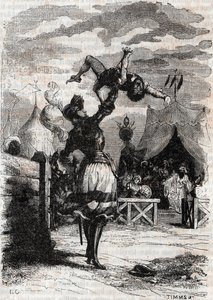 Rache von Marphise - Gravur von 1851 aus „Roland furieux“ (Orlando furioso) (16. Jahrhundert) von Ludovico Ariosto, bekannt als der Ariosta - Ausgabe übersetzt aus dem Italienischen von Graf von Tressan und veröffentlicht von Gustave Harvard von Unknown artist