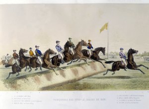 Reiten: Gewinner des Steeple - in "der Centaure" von Unknown artist