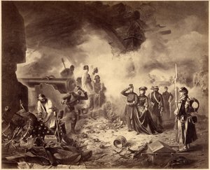 Risorgimento - die Belagerung von Gaeta, 1860-1861. Einigungszeit, Italien, 19. Jahrhundert. Marie-Sophie von Unknown