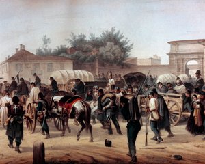 Risorgimento: Die fünf Tage von Mailand (18.-22. März 1848) von Unknown artist