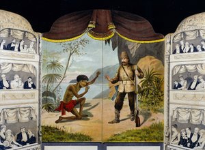 Robinson Crusoe trifft Freitag von Unknown artist
