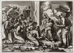 Bibel von Royaumont, Neues Testament: Anbetung der Weisen.