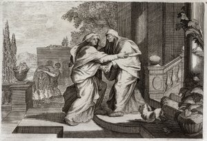 Bibel von Royaumont, Neues Testament: Heimsuchung. Illustration von 1811 von Unknown artist