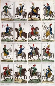 Russische Armreiter - Gravur