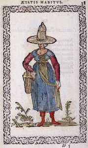 Bäuerin aus Bresse - in „Habits et effigies“ von Jean Sulperius