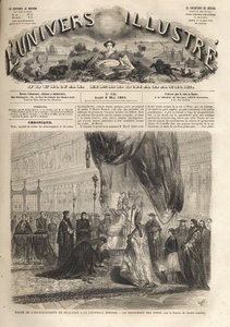 Heiliger Archimandrit von Bulgarien in der Sixtinischen Kapelle in Rom durch Papst Pius IX. 1861 - Das illustre Universum 1861