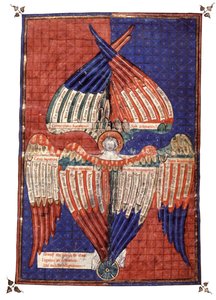 Heilige Figuren, 14. Jahrhundert (Miniatur) von Unknown artist