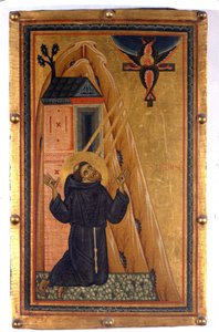 Der heilige Franziskus von Assisi mit Stigmata. Malerei auf Holz aus dem 13. Jahrhundert. Florenz, Uffizien von Unknown artist