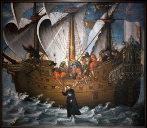 Der heilige Franz Xaver (1506-1552), Wunder in Japan um 1549 von Unknown artist