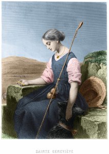 Heilige Geneviève, Schutzpatronin von Paris von Unknown artist