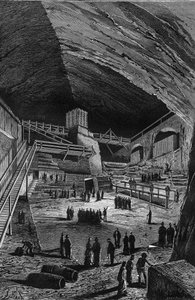 Salzminen von Wieliczka, Polen. Gravur in Nature von Unknown artist