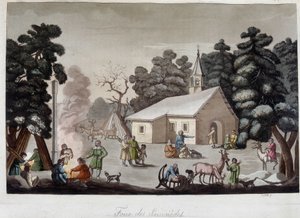 Samoiden-Messe in Sibirien. In „Das alte und moderne Kostüm“