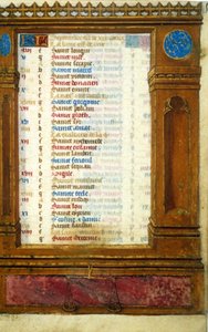 Septemberkalender mit dem Zeichen der Waage - Miniatur des Mittelalters: Genehmigung der Stadtbibliothek Toulouse einholen (Tel.: 05 62 27 66 66)