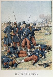 Sergeant Blandan starb während der Eroberung Algeriens 1842 - in „Die Geschichte Frankreichs“