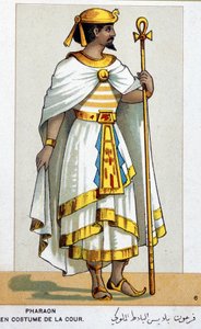 Serie von Chromolithografien von Opernkostümen anlässlich der ersten Aufführung von Giuseppe Verdis Aida: der Pharao. 1872 von Unknown artist