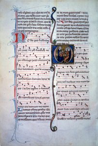 Notenblatt. Seite aus einem „Recueil de poesie lyrique“ von Unknown artist