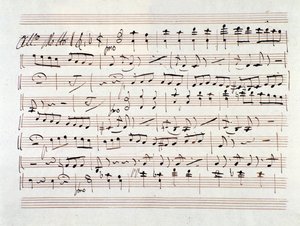 Partitur für Ali Baba, Oper von Luigi Cherubini von Unknown artist