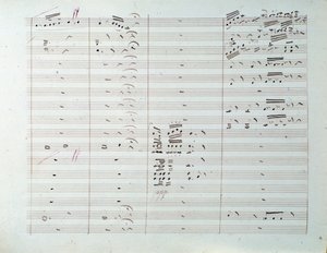 Notenseite der Großen Symphonie (op. 8) von Carl August Cannabich