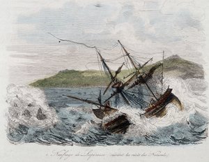 Untergang des Schiffes von Jean-François Galaup, Graf von La Pérouse von Unknown artist
