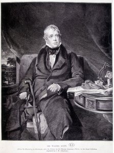 Sir John Walter Scott 1771/1832, englischer Schriftsteller und Dichter von Unknown artist