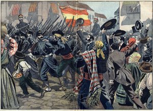 Spanisch-Amerikanischer Krieg oder Kubanischer Unabhängigkeitskrieg (1868-1898) zwischen Spanien und Nordamerika