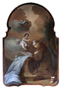 St. Antonius von Padua (San Antonio di Padova) - Kloster der Annunciade von Menton von Unknown artist