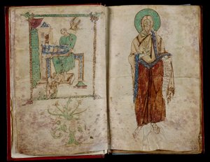 St. Johannes und der Heilige Geist, der St. Gregor inspiriert: Graduale 6B 59