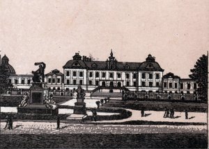Stockholm, Schweden: Blick auf das Schloss Drottningholm in „Die Welt illustriert 168 Ansichten“ (Ende des 19. Jahrhunderts)