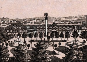 Stuttgart, Deutschland: Ansicht des Neuen Schlosses. in „Die Welt illustriert 168 Ansichten“ Undatiert (spätes 19. Jahrhundert)