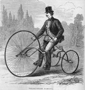 Das amerikanische Velociped von Isaac Samuel. 1869 von Unknown artist