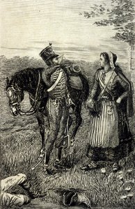 Die Kartause von Parma von Stendhal. 19. Jahrhundert Gravur von Unknown artist