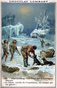Die Fram, Schiff des norwegischen Entdeckers Fridtjof Nansen, eingefroren im Arktischen Ozean, 1896 von Unknown artist