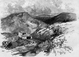 Das Tor von China an der Grenze zu Tonkin. Gravur in „Die illustrierte Welt“ 1885 von Unknown artist