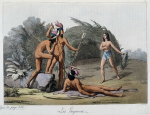 Die Guijanas, Indianer aus Paraguay. In „Das alte und moderne Kostüm“