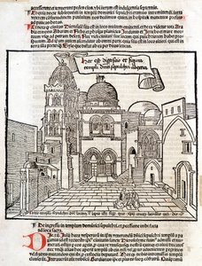 Das Heilige Grab - in „Die Heiligen Pilgerfahrten“ von Bernard von Breydenbach von Unknown artist