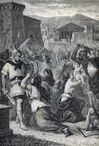 Die Intervention der Sabinerinnen. Stich 1884
