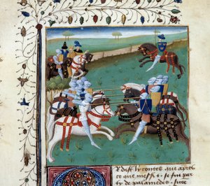 Die Ritter der Tafelrunde bei einem ritterlichen Turnier von Unknown artist