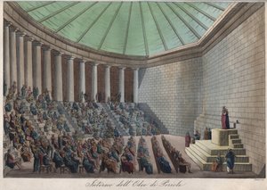 Das Odeon von Athen oder Odeon des Perikles in Athen - Gravur aus „Usi e Costumi di Tutti i Popoli dell